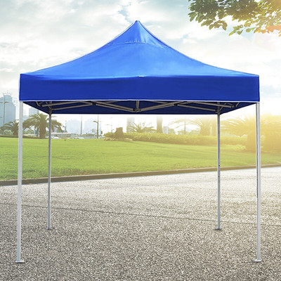 虎阁蓝色加厚四角帐篷 户外遮阳避雨的多功能解决方案